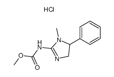 (1-Methyl-5-phenyl-4,5-dihydro-1H-imidazol-2-yl)-carbamic acid methyl ester; hydrochloride Structure