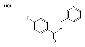 pyridin-3-ylmethyl 4-fluorobenzoate,hydrochloride结构式