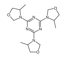 3-[4,6-bis(4-methyl-1,3-oxazolidin-3-yl)-1,3,5-triazin-2-yl]-4-methyl-1,3-oxazolidine结构式
