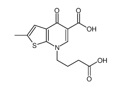 7-(3-CARBOXYPROPYL)-2-METHYL-4-OXO-4,7-DIHYDROTHIENO[2,3-B]PYRIDINE-5-CARBOXYLIC ACID结构式