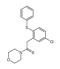 4-[(5-chloro-2-phenylsulfanyl-phenyl)-thioacetyl]-morpholine Structure