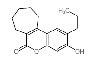 3-hydroxy-2-propyl-8,9,10,11-tetrahydro-7H-cyclohepta[c]chromen-6-one Structure