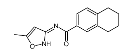 2-Naphthalenecarboxamide,5,6,7,8-tetrahydro-N-(5-methyl-3-isoxazolyl)-(9CI) structure