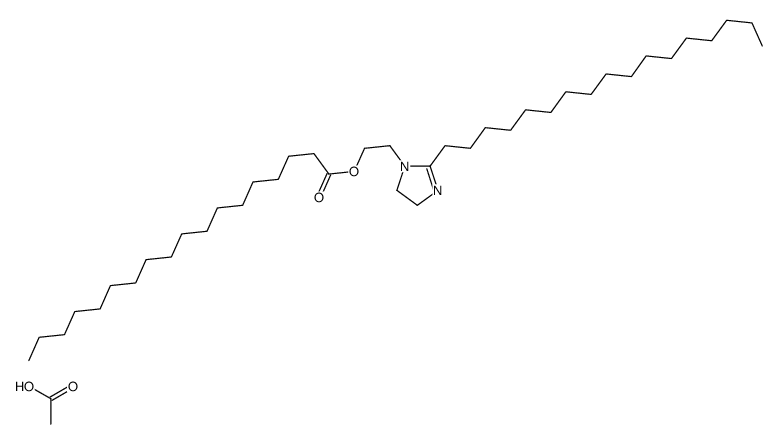 2-(2-heptadecyl-4,5-dihydro-1H-imidazol-1-yl)ethyl stearate, monoacetate Structure