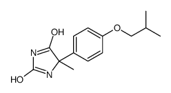 5-p-Isobutoxyphenyl-5-methylhydantoin结构式