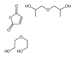 furan-2,5-dione,2-(2-hydroxyethoxy)ethanol,1-(2-hydroxypropoxy)propan-2-ol Structure