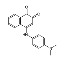 4-[p-(Dimethylamino)anilino]-1,2-naphthoquinone结构式