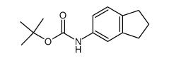 tert-butyl N-(indan-5-yl)carbamate Structure