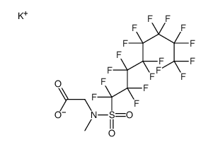 potassium N-[(heptadecafluorooctyl)sulphonyl]-N-methylglycinate Structure