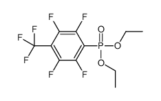 Diethyl [2,3,5,6-tetrafluoro-4-(trifluoromethyl)phenyl]phosphonat e Structure