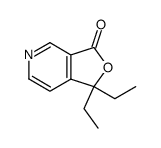 1,1-diethylfuro[3,4-c]pyridin-3(1H)-one结构式