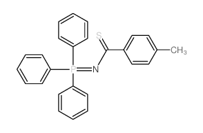4-methyl-N-triphenylphosphoranylidene-benzenecarbothioamide structure