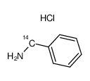 benzylamine hydrochloride, [7-14c]结构式