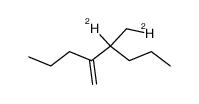 2-propyl-3-deuterio-3-(monodeuteriomethyl)-1-hexene结构式