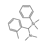 (Dimethylphenylsilyl)(o-methylphenyl)-N,N-dimethylmethanamine Structure