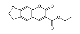 ethyl 7-oxo-2,3-dihydrofuro[3,2-g]chromene-6-carboxylate Structure