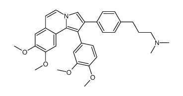 3-[4-[1-(3,4-dimethoxyphenyl)-8,9-dimethoxypyrrolo[2,1-a]isoquinolin-2-yl]phenyl]-N,N-dimethylpropan-1-amine Structure