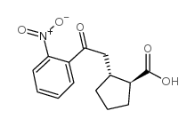 trans-2-[2-oxo-2-(2-nitrophenyl)ethyl]cyclopentane-1-carboxylic acid结构式