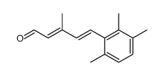 (2E,4E)-3-methyl-5-(2,3,6-trimethylphenyl)-2,4-pentadienal结构式