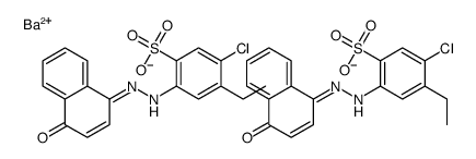 barium(2+),5-chloro-4-ethyl-2-[(2E)-2-(4-oxonaphthalen-1-ylidene)hydrazinyl]benzenesulfonate结构式