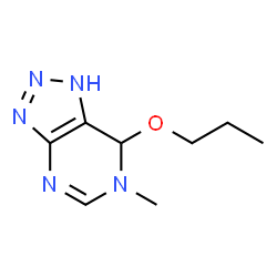 1H-1,2,3-Triazolo[4,5-d]pyrimidine,6,7-dihydro-6-methyl-7-propoxy-(9CI) Structure
