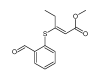 methyl 3-(2-formylphenyl)sulfanylpent-2-enoate结构式