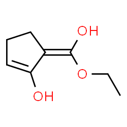 1-Cyclopenten-1-ol, 5-(ethoxyhydroxymethylene)-, (E)- (9CI) structure