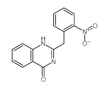 2-[(2-nitrophenyl)methyl]-1H-quinazolin-4-one结构式