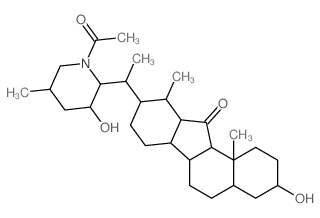 IMINOJERVAN-11-ONE, N-ACETYL-3B,23-DIHYDROXY, 22,26-结构式