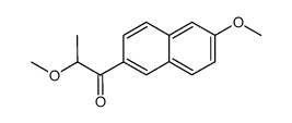 2-methoxy-1-(6-methoxynaphthalen-2-yl)propan-1-one结构式