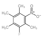 1-fluoro-2,3,4,6-tetramethyl-5-nitro-benzene结构式