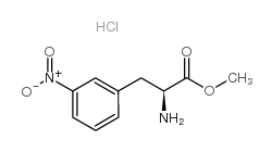 ALFA-AMINO-3-NITRO BENZENEACETIC ACID METHYL ESTER HYDROCHLORIDE Structure