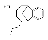 2-Propyl-1,2,3,4,5,6-hexahydro-1,6-methano-2-benzazocine hydrochloride结构式