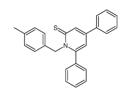 1-(p-Methylbenzyl)-4,6-diphenylpyridine-2-thione Structure