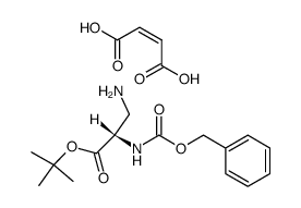 tert-butyl 2-N-carbobenzoxy-(S)-2,3-diaminopropionate maleate Structure