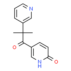 2-methyl-1-(3-(6-oxopyridyl))-2-(3-pyridyl)-1-propanone structure
