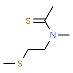 Ethanethioamide, N-methyl-N-[2-(methylthio)ethyl]- (9CI) structure