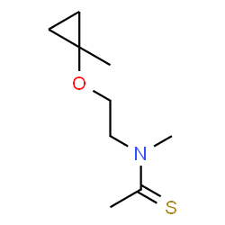Ethanethioamide, N-methyl-N-[2-[(1-methylcyclopropyl)oxy]ethyl]- (9CI) Structure