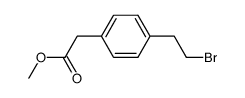 Methyl 2-(4-(2-bromoethyl)phenyl)acetate structure