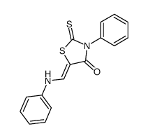 3-phenyl-5-anilinomethylenerhodanine Structure