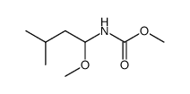 N-methoxycarbonyl-1-methoxy-3-methylbutylamine结构式