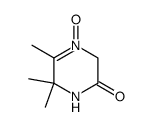 2(1H)-Pyrazinone,3,6-dihydro-5,6,6-trimethyl-,4-oxide结构式