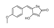 (5E)-5-[(4-methoxyphenyl)methylidene]-1,3-selenazolidine-2,4-dione结构式