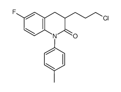 3-(3-chloro-propyl)-6-fluoro-1-p-tolyl-3,4-dihydro-1H-quinolin-2-one结构式