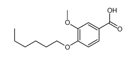 4-HEXYLOXY-3-METHOXY-BENZOIC ACID结构式