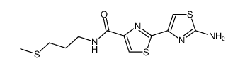 2'-amino-N-(3-(methylthio)propyl)-[2,4'-bithiazole]-4-carboxamide Structure