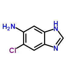 6-氯-1H-苯并[d]咪唑-5-胺结构式