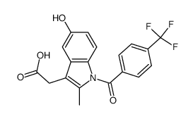 {5-hydroxy-2-methyl-1-[4-(trifluoromethyl)benzoyl]-1H-indol-3-yl}acetic acid Structure