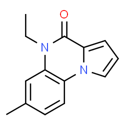 Pyrrolo[1,2-a]quinoxalin-4(5H)-one, 5-ethyl-7-methyl- (9CI) Structure