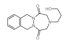 3-(3-Hydroxypropyl)-3,4,7,12-tetrahydro-1H-(1,2,5)triazepino(1,2-b)phthalazine-1,5(2H)-dione结构式